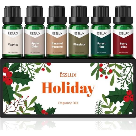 Fragrance Oil, ESSLUX Holiday Set of Scented Oils, Soap & Candle Making Scents - Picture 1 of 8